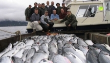 Silvers and Kings line the Talon Lodge Dock