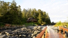 Walking up the Talon Lodge dock