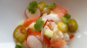 Talon Halibut or Rockfish Ceviche