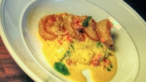 Cajun Shrimp with Smoked Gouda Grits