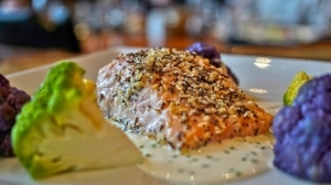 Everything Spice Baked King Salmon