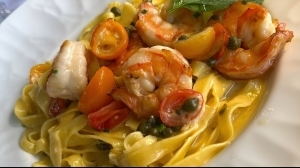 Spot Prawn Scampi with Fresh Pasta